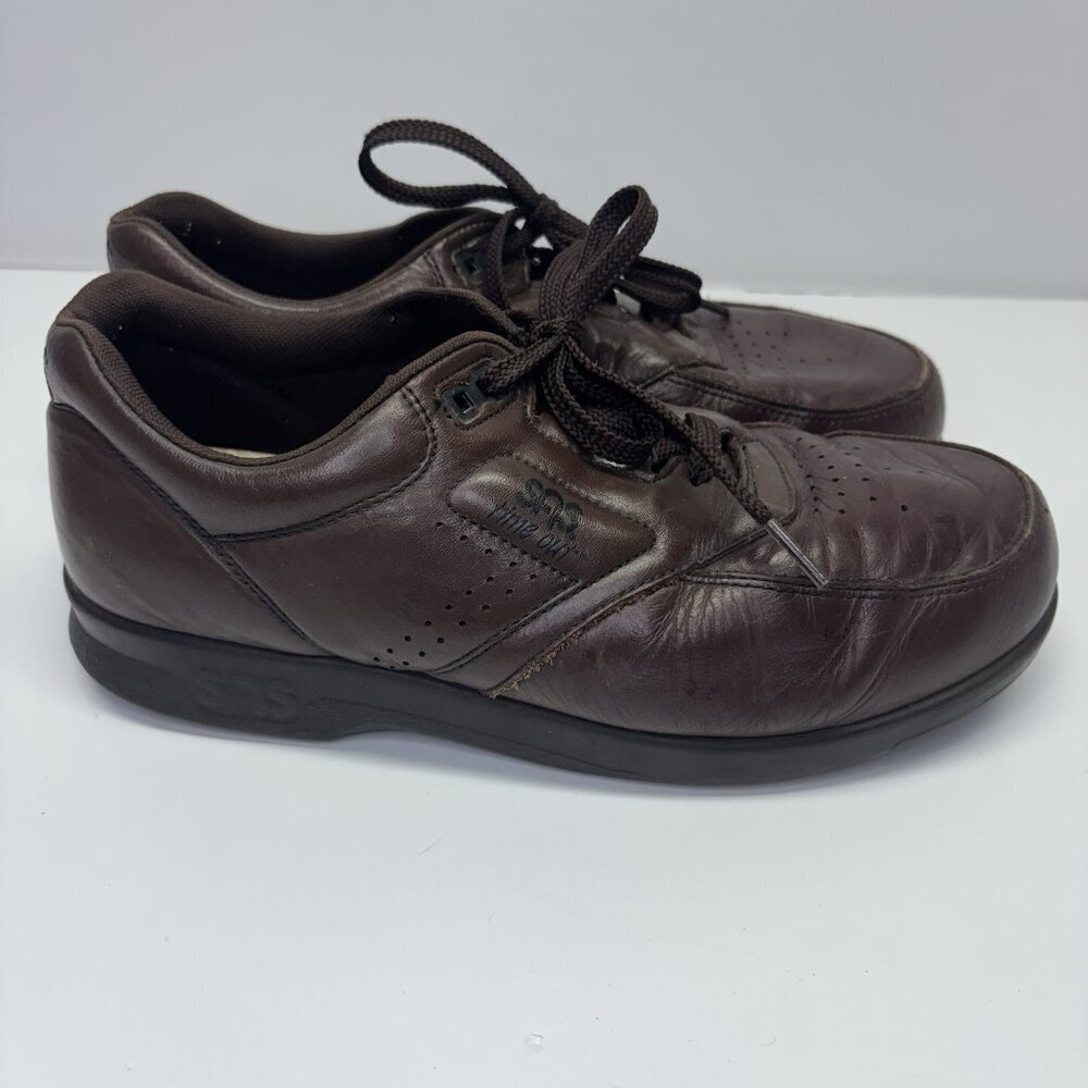 SAS Time Out Mens‎ Comfort Shoes / Antique Walnut Leather / Sz 7.5 M Brown Nurse